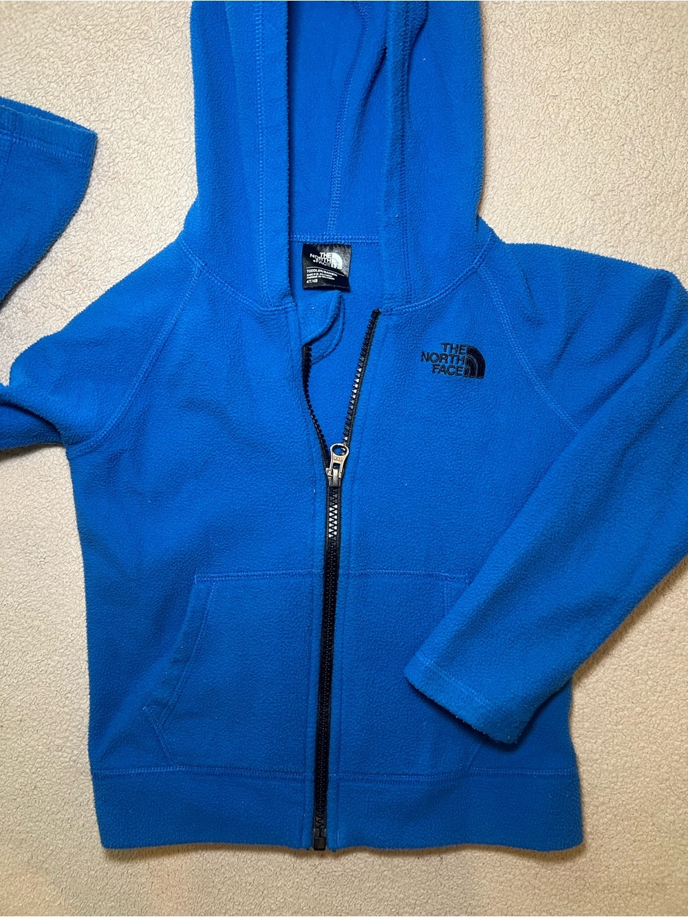 The North Face Kids Blue Full-Zip Fleece Hoodie